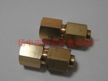 扩口式管接头可重复使用既方便又节约